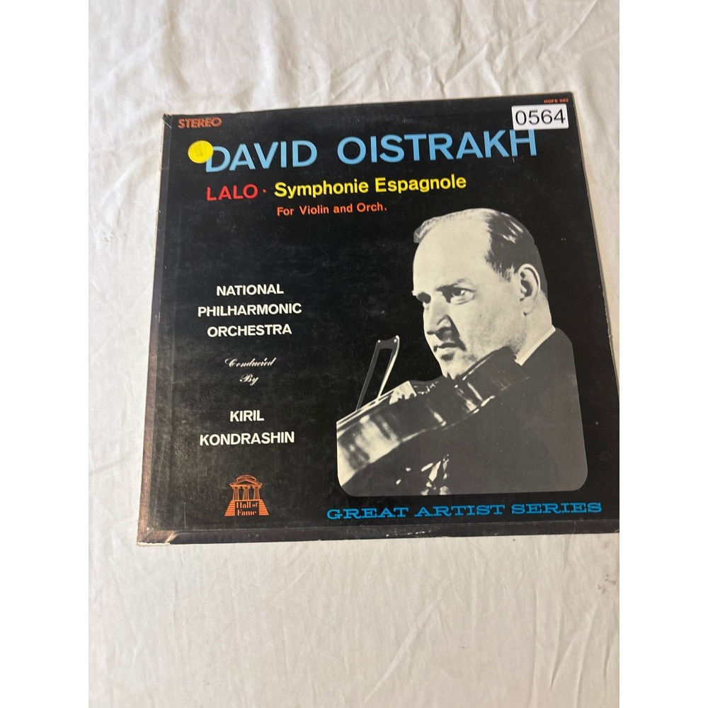 David Oistrakh Lalo Symphonie Espagnole LP‎ Stereo Good HOF-502